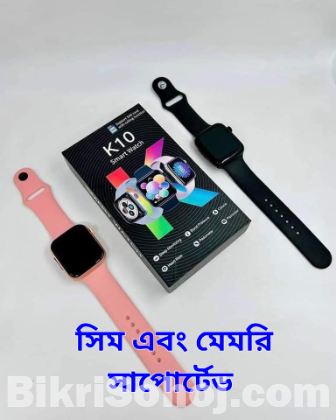 সিম মেমরি সাপোর্টেড স্মার্টওয়াচ K10 Smartwatch